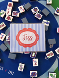 Personalized Mahjong Card Cover and Plastic Sleeve